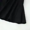 Ropa europea y americana para mujer transfronteriza, vestido estilo Hepburn, popular en AliExpress, moderno vestido negro midi con tirantes y dobladillo ancho