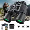 Binoculares de Visión Nocturna de Alta Magnificación y Alta Definición para Baja Luminosidad con Lentes de Gran Diámetro 20x50 para Uso Manual al Aire Libre y Montañismo