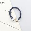 Corea del Sur Dongdaemun Nuevo Anillo de Pelo Simple de Perlas Anillo de Intestino Grueso Elegante Cuerda para la Cabeza de Alta Elasticidad Tendón de Goma Grueso Cuerda para el Pelo de Mujer