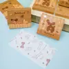 Paquete de 40 pañuelos pequeños infantiles con diseño de dibujos animados, portátiles, impresos, hechos de pulpa de madera virgen, adecuados para uso tanto seco como húmedo