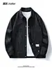 Chaqueta de hombre moderna y súper genial para primavera y otoño 2026, nueva chaqueta de trabajo de moda, talla grande, holgada, con cuello de solapa