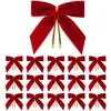Lazo de terciopelo estilo cinta empaque navideño accesorios hechos a mano decoración de regalo navideño lazo pequeño personalizable