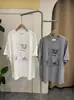 Camiseta Feminina de Verão Novo Estilo Transfronteiriça com Gola Redonda e Manga Curta com Estampa de Letras e Avatar, Camiseta Casual Versátil de Manga Curta Atacado