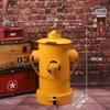 Estilo Industrial Retro Arte de Hierro Cubo de Basura Grande Adornos Creativos Hogar Baño Estudio Restaurante Decoraciones