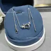 Collar de Hebilla de Herradura de Oro de 18 Quilates de Lujo Ligero para Mujer, Tamaño Mediano y Pequeño, Estilo Totalmente Diamantado, Cadena para Clavícula con Hebilla Náutica para Mujer