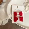 Nuevo Estilo Pinza para el Cabello de Niña de Punto con Lazo en Forma de Corazón Pasador Pinza Lateral Pinza para el Flequillo