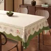 Mantel de lujo ligero estilo vintage francés, impermeable y resistente al aceite, lavable, estilo de mediados de siglo, adecuado para cubierta de mesa de sala de estar en casa