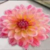 Nuevo Tapete Absorbente Antideslizante de Flor 3D HD para Sala de Estar, Mesita de Noche, Baño del Hogar, Entrada de Baño y Cocina