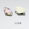 Vidrio plano de cristal perforado broca accesorios para ropa accesorios DIY accesorios con forma de strass color hacha taladro cosido a mano
