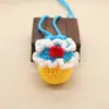 Bolsita de Huevo Dibujos Animados Tejida a Mano de Lana Pequeña Amarilla Bolsa de Huevo Festival del Bote del Dragón Principio del Verano Red de Huevo Pez Dorado Producto Terminado para Niños Colgante al Cuello