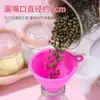 Embudo de silicona de boca ancha para el hogar para dispensar comida para bebés, aceite, vino, fórmula infantil, arroz y frijoles; embudo de cocina de boca ancha