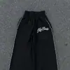 Conjunto de Duas Peças da Moda Europeia e Americana 2026 High Street Tendência Moletom Lulu com Zíper Calça Reta Solta Elástica