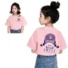 Camiseta Blanca de Algodón de Manga Corta para Niños Estilo Nuevo 2026 para Niños Medianos y Grandes Niñas Verano Manga Media Ropa Infantil Top Camiseta