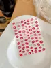 Yitu Foto de Hormiga Plana Día de San Valentín Amor Labios Rojos Pegatina para Uñas Arte de Uñas Ligamento Delgado Adhesivo Decoración de Uñas Pegatina Yt4590