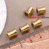 Acero Inoxidable 8mm Dos Tonos Chapado al Vacío Color Oro/Acero Cuentas de Agujero Grande DIY Pulsera Hecha a Mano Cuentas Espaciadoras Accesorios de Joyería