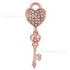 Accesorios de Joyería con Borlas y Cuentas de Oro Rosa Moda Joker Lazo Metálico Colgante DIY de Oro Rosa