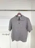 Camisa Polo de Tricô Cleanfit Estilo Old Money Manga Curta Masculina Verão High-End Fresca e Estilosa Ombro Normal Silhueta Quadrada Camiseta