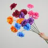 Flores artificiales de rosa, ramo de flores falsas de plástico de alta gama para el Día de San Valentín, decoración del hogar, arreglo floral decorativo para sala de estar y mesa de comedor