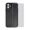 Vidrio Templado Transparente Transfronterizo Funda para Teléfono Apple 17 Ranura Dos en Uno Se Puede Electroplatear con Cuero y Pegamento Material de Borde Recto