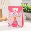 Sacola de presente de aniversário cor de bolo de aniversário impressão colorida saco de papelão branco sacola de presente de aniversário sacola para embalar sobremesas