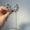 Pinza para el cabello de aleación estilo coreano con forma de mariposa, de alta gama, exquisito accesorio para el cabello con borla de cuentas, pinza para el cabello de media coleta para mujer