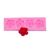 Molde de Açúcar Flip Flor Flor Bolo Decorativo Modelagem Molde de Silicone Gota de Chocolate Cola Baking Molde Artesanal
