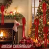 40*60cm Lazo Grande con Correa de Terciopelo Decoración Navideña Decoración de Caja de Regalo Colgante para Fiesta Festiva en la Puerta