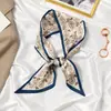 Bufanda de Seda para Mujer Versátil Primavera y Otoño Estilo Coreano Accesorios Cinta para el Cuello Serpentina Larga Ins Bufanda Francesa Bufanda Pequeña Perezosa