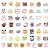 100 pegatinas originales de graffiti de oso de dibujos animados lindos, decorativas, para cuentas a mano, caja de papelería, mochila escolar, pegatinas impermeables al por mayor