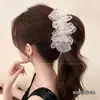 Pinza de plátano para coleta alta elegante estilo retro francés, pinza para el pelo plisada sofisticada, estilo coreano, nueva colección 2026, pinza para el pelo vertical