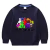 Suéter de cuello redondo de manga larga para niños y niñas, ropa de estilo coreano con dibujos animados de primavera y otoño de 2023, de algodón, para bebés, pequeños y medianos.