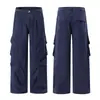 Ropa de Hombre Shanggu 2026 Primavera y Otoño Algodón Puro Estilo Americano Ropa de Trabajo para Hombre Bolsillos Múltiples Paracaidista Funcional Calle Casual Pantalones