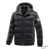 Moda de Comércio Exterior Roupas Acolchoadas de Algodão com Capuz Masculino Novo Inverno Casaco de Inverno Espessado Quente Moderno Solto Jaqueta Acolchoada de Algodão