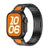 Adequado para Pulseiras Apple Watch, iWatch Aço Inoxidável Tipo H Hermes Applewatch Metal Liberação Rápida Pulseira Ultra