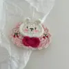 Ganchillo Hecho a Mano Bordado Lindo Pasador Flor Pasador Clip Lateral Otoño e Invierno Flequillo Niños Clip Bb Accesorios para el Cabello