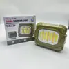 Lanterna de Camping LED COB Recarregável Luz de Trabalho Portátil Lâmpada de Inspeção de Emergência USB