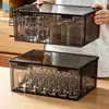 Soporte para Tazas Transparente a Prueba de Polvo Bnbs con Tapa, Caja de Almacenamiento Anti-Caídas para Copas de Licor de Vidrio, Organizador de Vasos de Agua y Copas de Vino