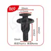 Clips de Fijación Rápida Universal Xinyida para Parachoques Delantero y Trasero, Guardabarros y Maletero de Coche