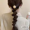 Elástico de Cabelo Fio de Telefone com Contas Redondas Vintage Corda para Cabelo com Trança Bolha para Mulheres Novo Estilo 2026 Acessório de Cabelo de Alta Qualidade Ferramenta para Trançar Rabo de Cavalo