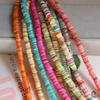 6-7mm Natural Freshwater Shell Spacer Gasket Scatter Madrepérola Bead Pulseira Colar Semi-acabado DIY Acessórios
