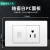 Tomada Padrão Americano 15A Padrão Taiwanês 110V Painel de Interruptores Padrão Americano com Tomada de Parede USB para Uso Doméstico Painel Branco Estilo Americano