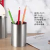Soporte Pequeño para Bolígrafos de Acero Inoxidable Soporte para Bolígrafos de Escritorio Cilíndrico 6.5*9.5cm Tubo de Almacenamiento para Lápices de Cejas Oficina Simple Creativo