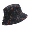 Sombrero de ala ancha para mujer de mediana edad y ancianas, para primavera y otoño, todo el año, para mamá, casual, tela de algodón gruesa vieja, moda, cálido, sombrero de pescador