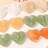 Pendientes de resina con forma de corazón de melocotón grande, estilo coreano chic, mareado, cepillado, accesorios para el cabello, horquillas, fundas para teléfono móvil, venta al por mayor