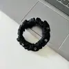 Scrunchie de Seda Elástico de Cabelo Versátil Alta Elasticidade Nova Tiara de Cristal Acessório de Cabelo de Luxo Feminino