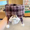 Bufanda Casual de Estilo Infantil para Otoño e Invierno 2025 Dibujos Animados Estilo Dibujos Animados Niñas Todo el Año Primavera y Otoño Estudiantes Versátil Bebé