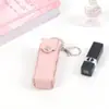 Lápiz labial portátil, neceser pequeño de mano, neceser de cosméticos, regalo, bolso con estampado de leopardo, llavero, mini neceser de cosméticos, para viajes transfronterizos.