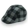 Gorra retro para hombre, boina a cuadros de otoño e invierno, gorra coreana de mediana edad, gorra progresiva informal Joker, venta al por mayor