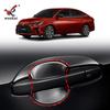 Adequado para Toyota 23 Yaris Ativ modificado corpo do carro porta tigela moldura galvanoplastia decoração Vios especial brilhante tira
