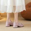 Lindos Zapatos Mary Jane con Lazo para Mujer, Nuevo Estilo Primavera 2026, Boca Baja Rosa, Mocasines Versátiles de Punta Redonda que Combinan con Faldas